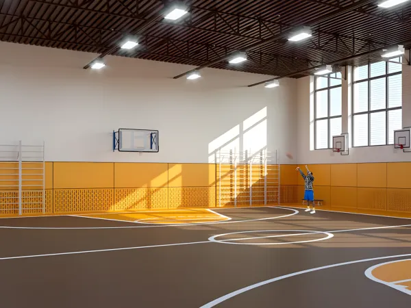 Устройство покрытий в спортзалах